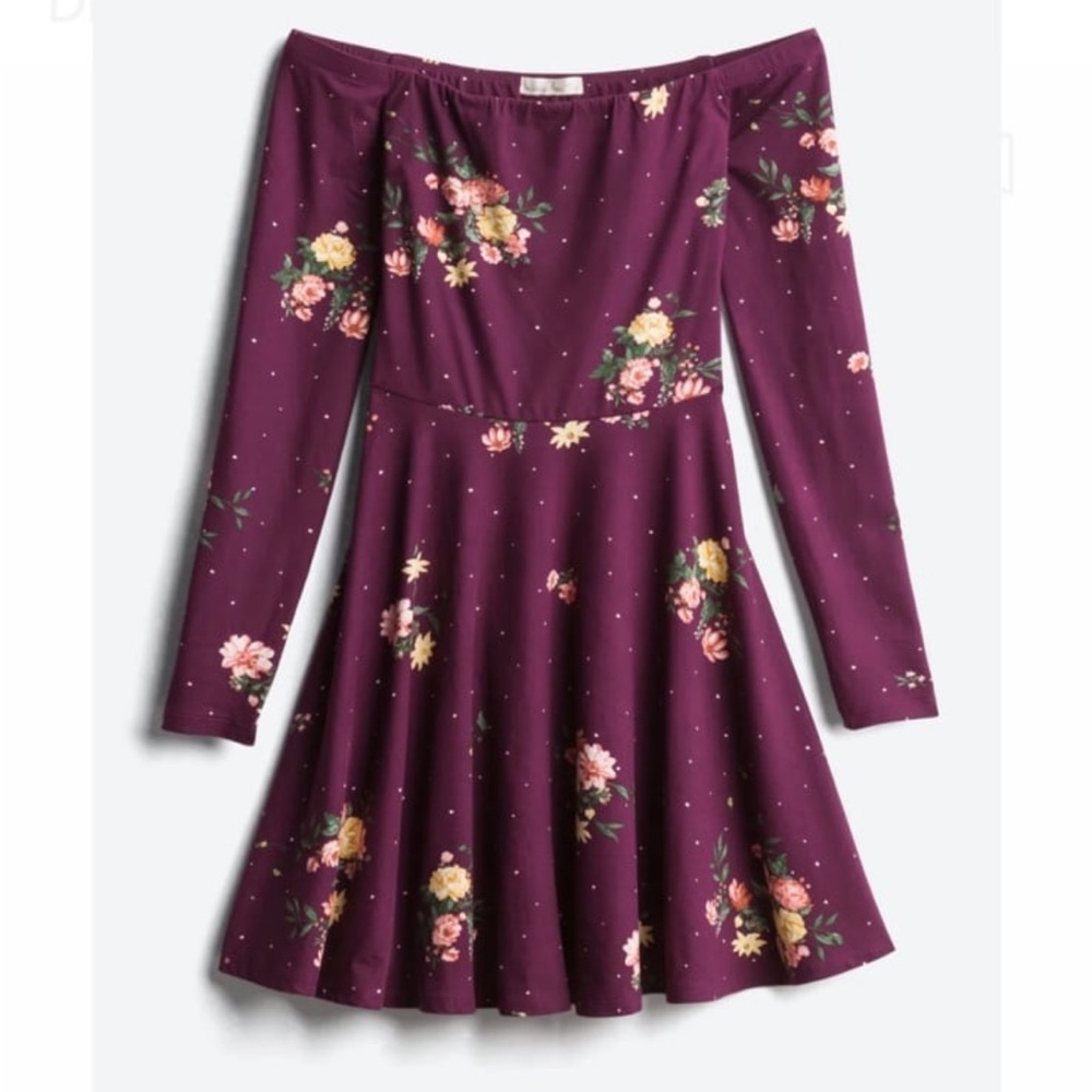 Nine Britton - Maxson Off The Shoulder Brushed Knit Dress